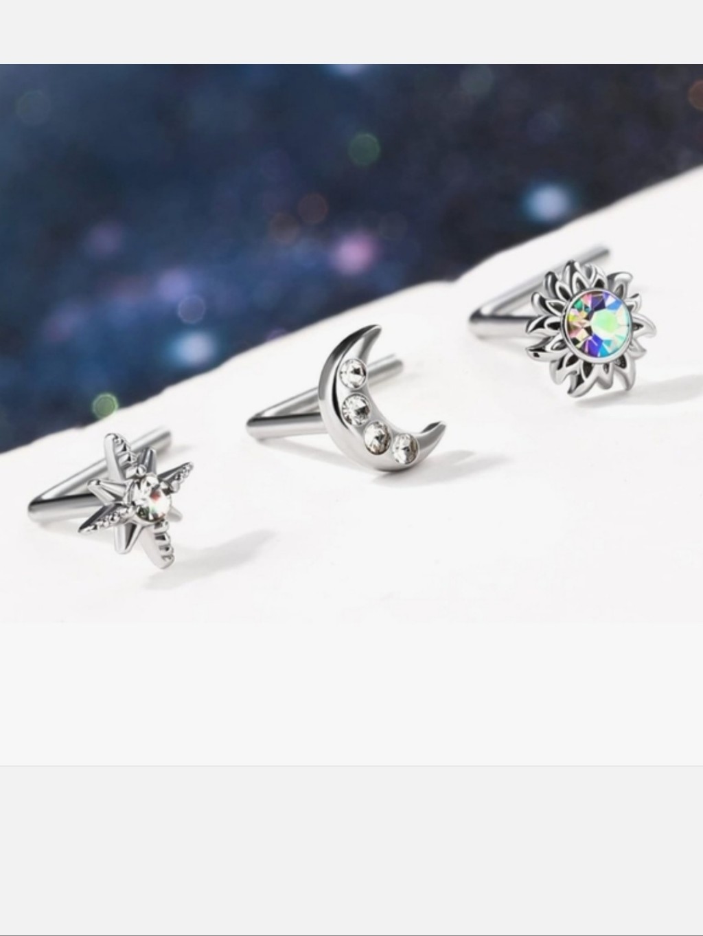 3 Nose Rings